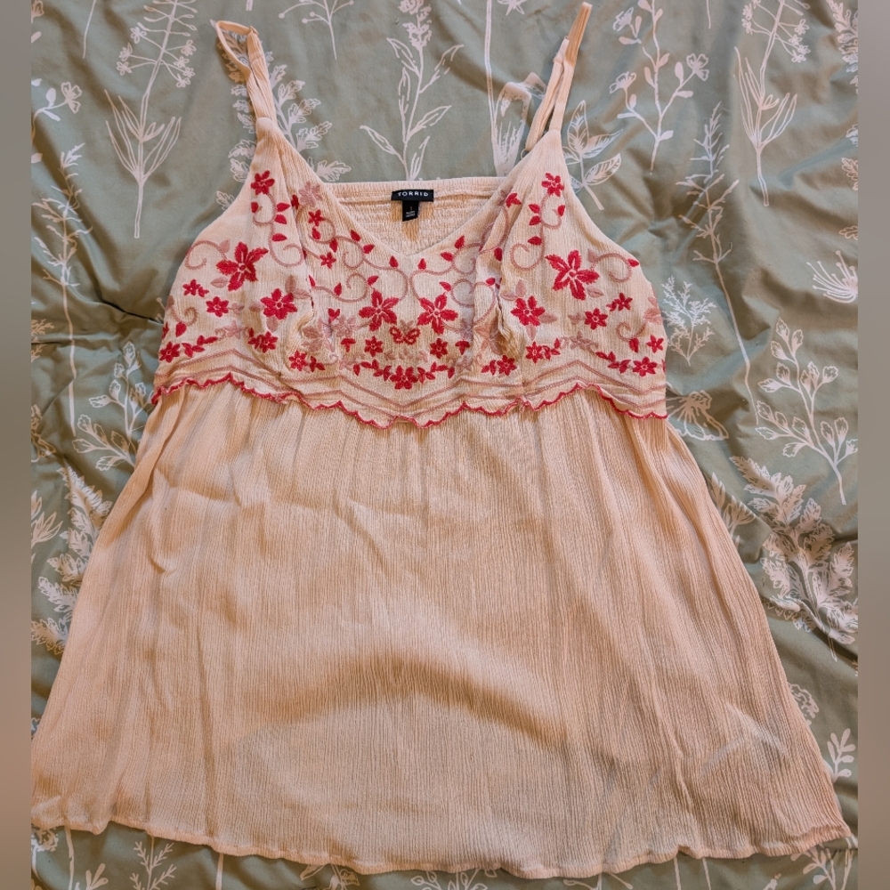 Torrid floral tank top